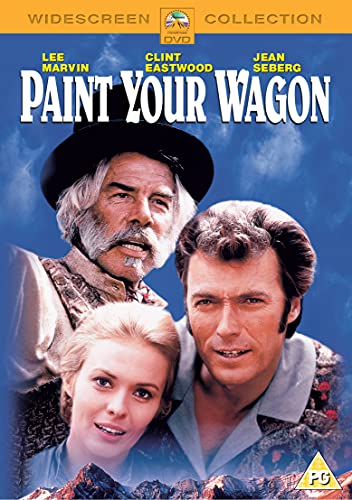 Paint Your Wagon" DVD cover featuring Lee Marvin, Clint Eastwood, and Jean Seberg.