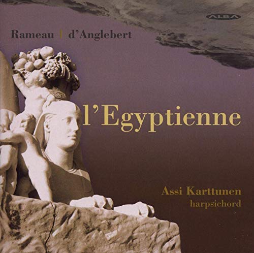 CD cover for "L'Egyptienne" by Asi Karttunen, featuring classical sculpture.