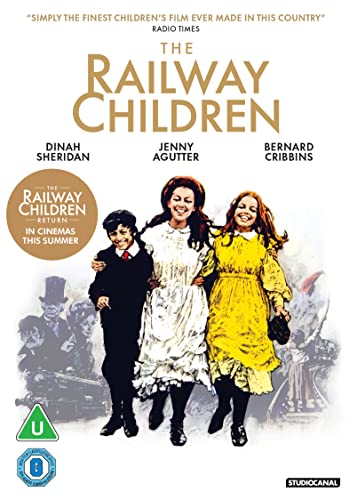 DVD cover for "The Railway Children" featuring three children and actors’ names.