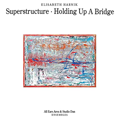 CD cover with abstract painting of red, blue, and white brushstrokes.