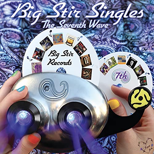CD cover with paisley background, record player, and colorful album art.