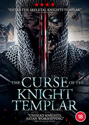 DVD cover for "The Curse of the Knight Templar" with a knight and sword.