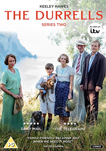 "The Durrells Series 2 DVD cover featuring a family in period clothing outdoors."