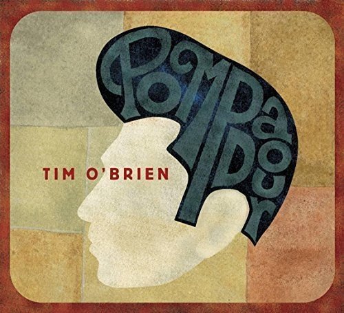 Album cover with a white silhouette head and "Pompadour" in dark hair, red and beige background.