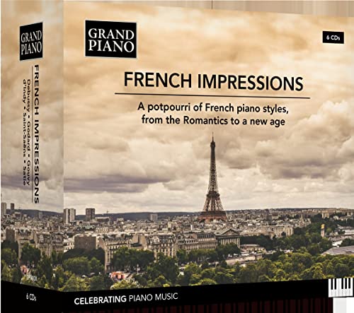 CD boxed set, "French Impressions," featuring the Eiffel Tower and Paris skyline.