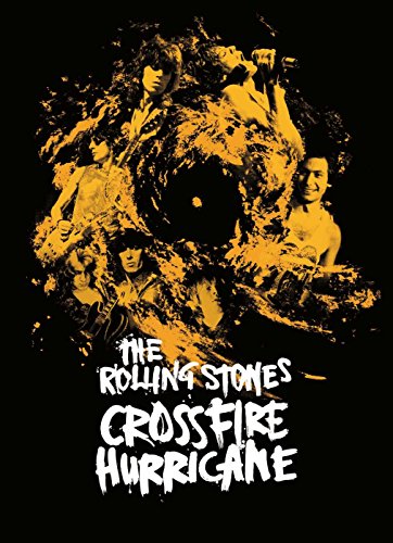 DVD cover for "Crossfire Hurricane" featuring The Rolling Stones in yellow tones.