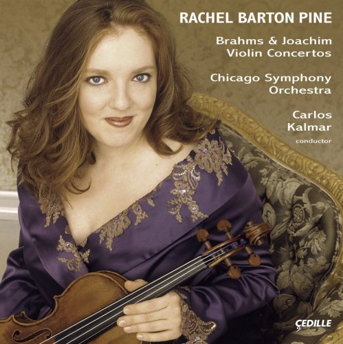 CD cover featuring violinist Rachel Barton Pine with violin and orchestra details.