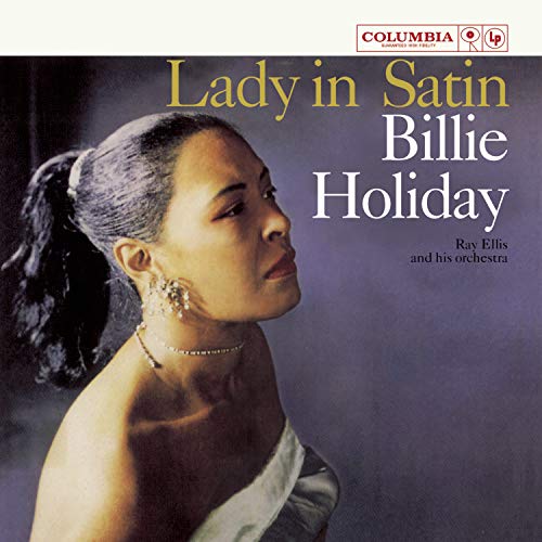 Billie Holiday album cover, “Lady in Satin,” portrait in profile.