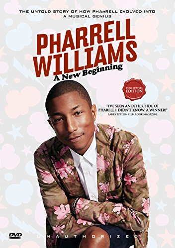 DVD cover featuring Pharrell Williams in a floral jacket against a bokeh background.