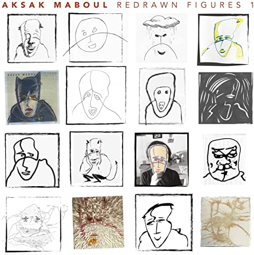 Album cover: grid of black and white, and color, sketched faces and scenes.