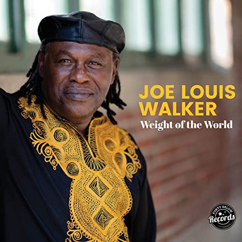 Joe Louis Walker portrait on album cover, wearing a cap and patterned shirt.