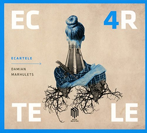 "CD cover featuring a woman's head with a building emerging from her neck."