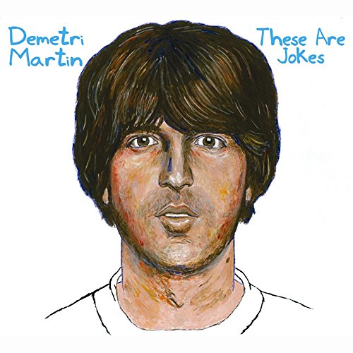 CD cover for Demetri Martin's "These Are Jokes" featuring a painted portrait.