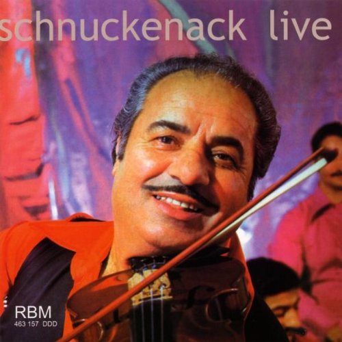 Close-up of Reinhardt playing violin, album cover for "Schnuckenack Live".