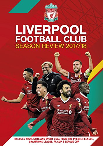 "Liverpool Football Club DVD cover featuring six players in red jerseys, red background."