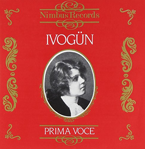 Red album cover with a portrait of Maria Ivogun and gold detailing.