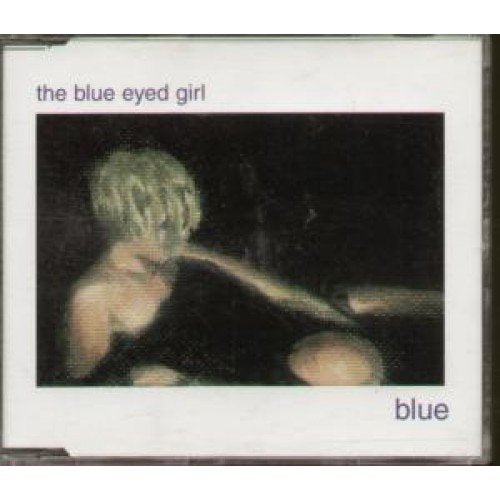 A CD case with a woman's portrait and the text "the blue eyed girl" and "blue".