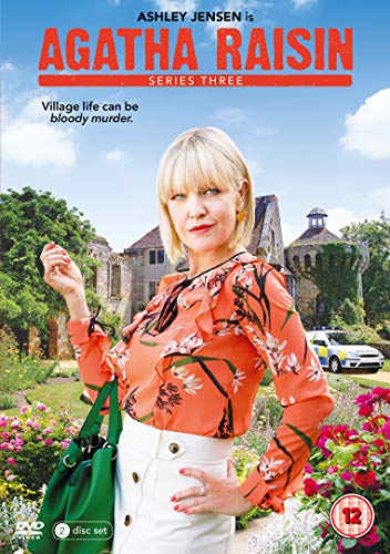 DVD cover for "Agatha Raisin Series 3" featuring a woman in a garden.