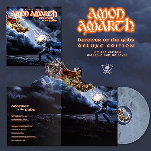 Amon Amarth “Deceiver of the Gods” deluxe vinyl record and packaging.