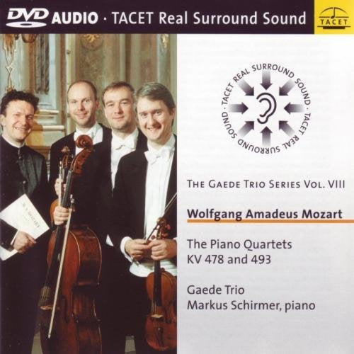 DVD cover featuring a classical music quartet, "Mozart: Piano Quartets.
