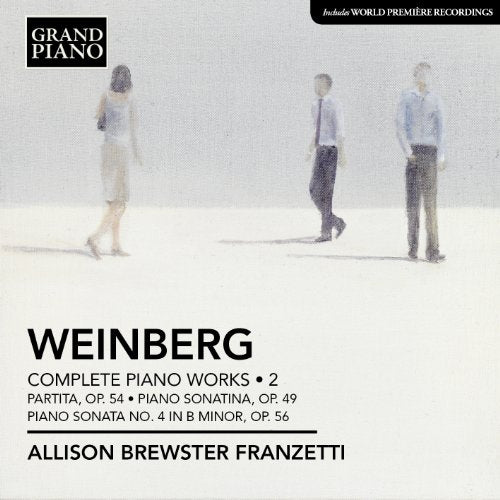 CD cover for Weinberg's Complete Piano Works Volume 2, featuring figures.