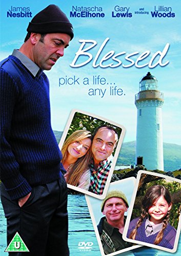 DVD cover for "Blessed" featuring actors and a coastal scene.