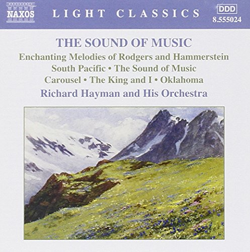 CD cover featuring snowy mountains and wildflowers, titled “The Sound of Music.”