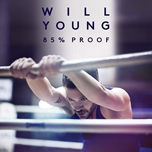 "CD album cover featuring a boxer with text 'Will Young 85% Proof'."