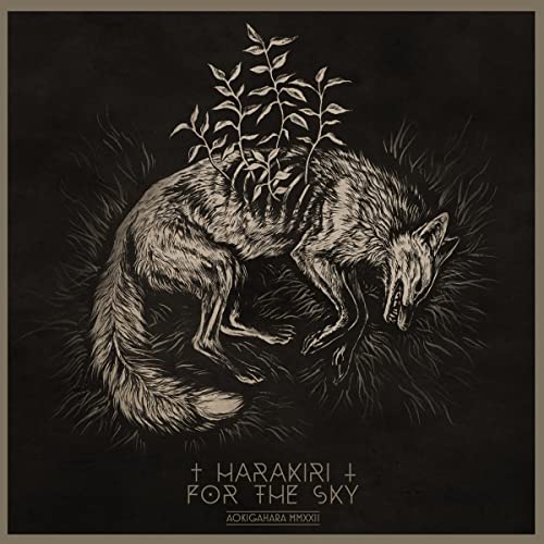 Dark album cover depicting a fox with plants growing from its body.