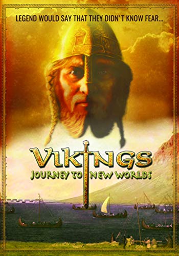 DVD cover for "Vikings: Journey To New Worlds" featuring a Viking warrior.