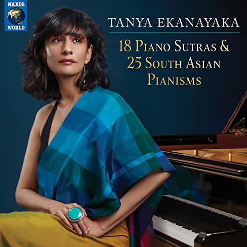 CD cover featuring pianist Tanya Ekanayaka and a grand piano.