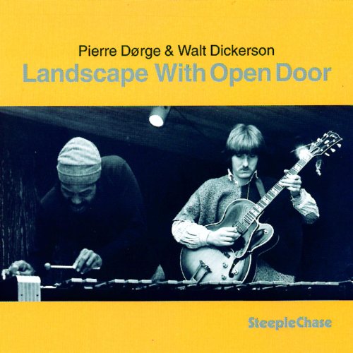 CD cover featuring two musicians, one with a vibraphone and one with a guitar.