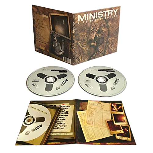 Ministry - Live Necronomicon CD with two discs and booklet insert.