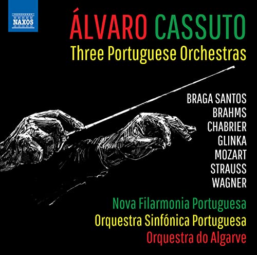 CD cover for Álvaro Cassuto’s “Three Portuguese Orchestras” with sketched hands.