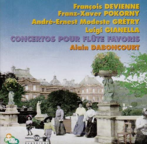 CD cover: classical composers’ names over a garden scene.