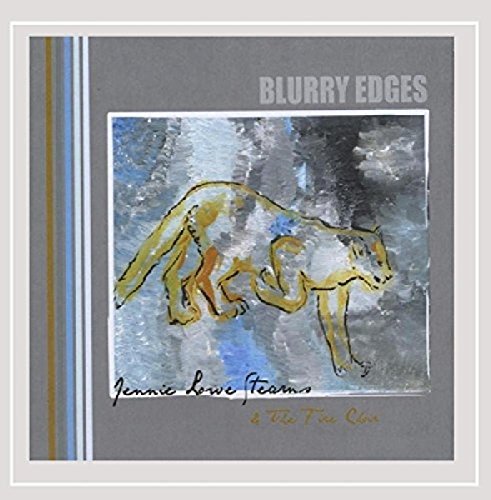 CD cover for “Blurry Edges” featuring a golden, sketched dog image.
