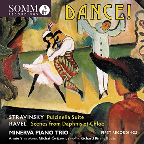 CD cover for "Dance!" featuring painted figures in motion.