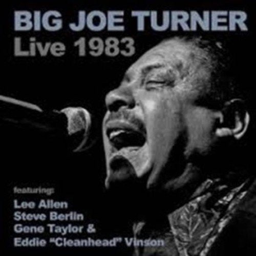 CD cover featuring a black and white portrait of Big Joe Turner singing.