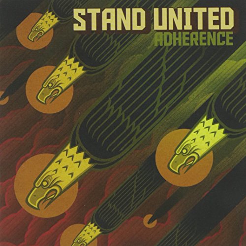 CD cover with repeating eagle and arrow motifs on a red background.