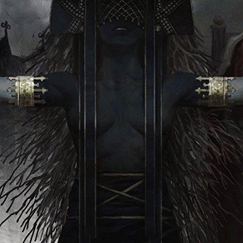 The image is a dark, gothic album cover featuring a figure behind bars. For accessibility purposes, a suitable alt text could be: "Dark gothic album cover with figure behind bars."