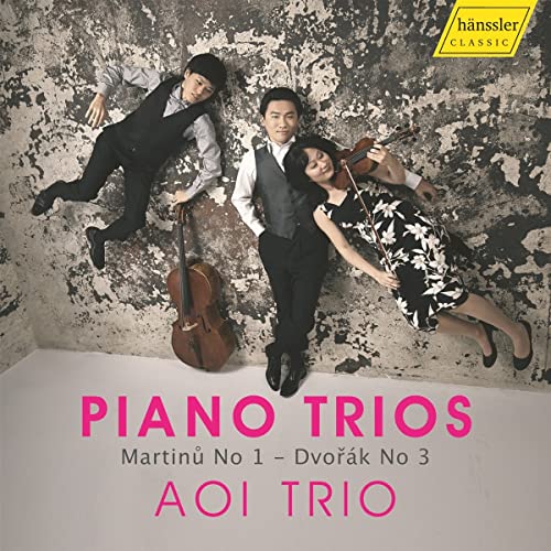 Aoi Trio album cover featuring three musicians with instruments.