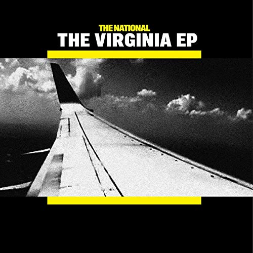 The National’s “The Virginia EP” vinyl cover with an airplane wing view.
