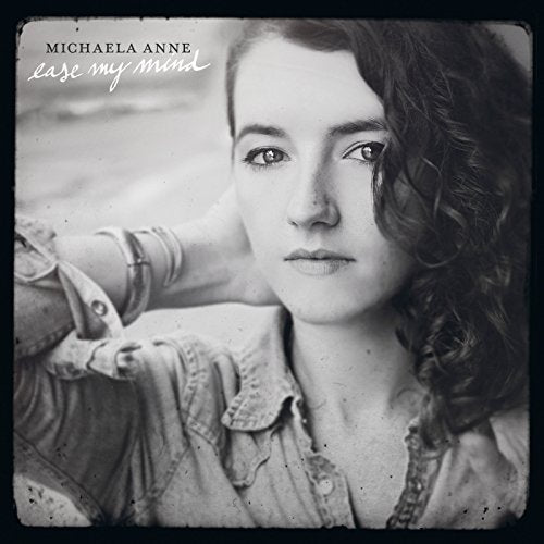 Black and white portrait of Michaela Anne for the album "Ease My Mind.