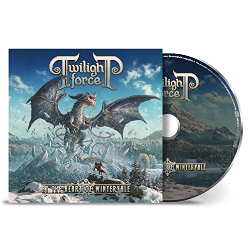 CD case featuring a dragon illustration and reflective disc visible.