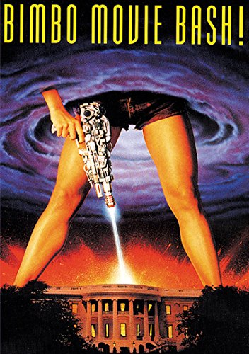 DVD cover featuring a person with a gun and exploding White House.