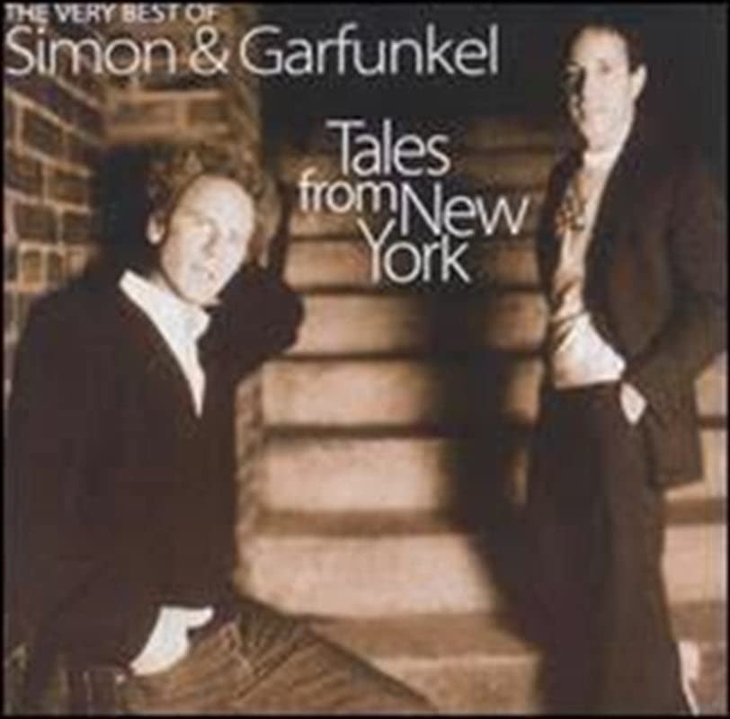 Album cover for Simon & Garfunkelās āTales From New Yorkā featuring two men.