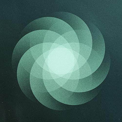 CD cover with abstract swirling green circles on a dark background.