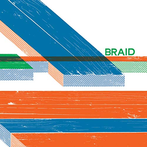 Album cover for Braid’s “Closer to Closed” with abstract blue and orange lines.
