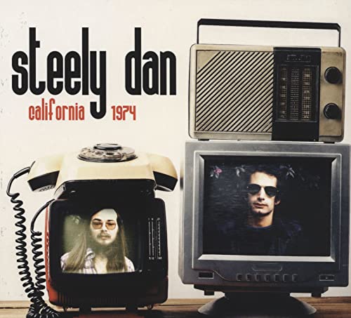 Steely Dan “California 1974” CD cover with vintage radio and televisions.