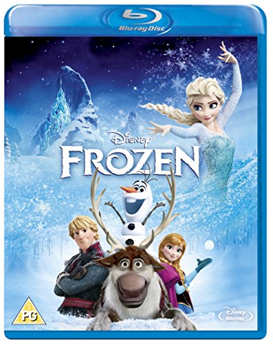 Frozen Blu-ray cover featuring Elsa, a blonde woman with a braid.